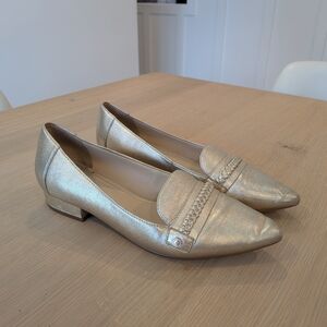 Cole Haan Metallic Gold Women's Loafers